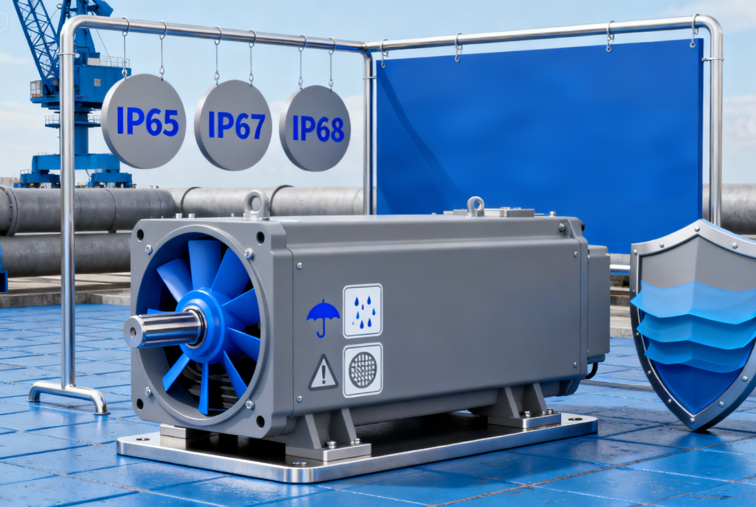 户外无刷电机别选错防护！IP65/IP54 分场景用，避免返工白花钱